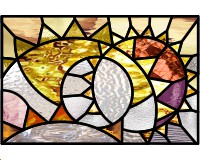 Great conjunction - abstract -- stars stained glass pattern (image for) Great conjunction - abstract -- stars stained glass pattern