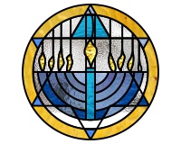 Hannukah 2020 (menorah) round stained glass pattern (image for) Hannukah 2020 (menorah) round stained glass pattern