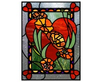 (image for) Heart and bouquet of flowers