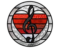 (image for) Heart and treble clef round