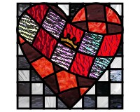 (image for) Heart checkers 1 (chess board heart and crown)