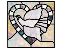 Hearts dove 2024 var 3 pattern for stained glass (image for) Hearts dove 2024 var 3 pattern for stained glass