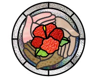 (image for) Hibiscus (flower) and hands around the world, pattern