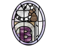 (image for) Hickory, dickory, dock, mouse and letter B, custom pattern