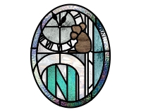 (image for) Hickory, dickory, dock, mouse and letter N (2 patterns)