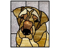 (image for) Jack russell (dog stained glass pattern)