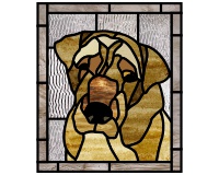 (image for) Jack russel border (custom dog pattern for stained glass)