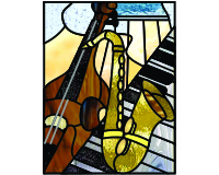 (image for) Jammin sax keyboard 15x21 - 1