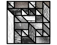 (image for) Just for fun 1 - abstract nonsense scrap stained glass pattern