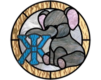 (image for) Kids elephant alphabet - "Z" Ukranian letter Z cyrillic var 1