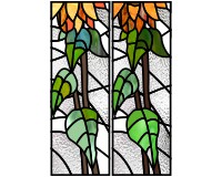 (image for) Leaves part sunflower 24 x 72