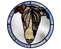 (image for) Little greyhound (stained glass pattern)