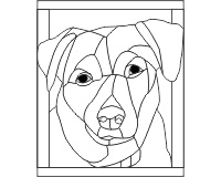 (image for) Little lucy rescue 1d stained glass pattern
