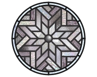 (image for) Lone star quilt nested 2 (with border)