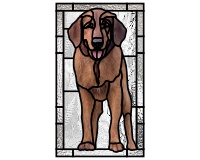 (image for) Long haired retriever (1) stained glass custom pattern
