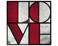 (image for) Love var 1 suncatcher for stained glass