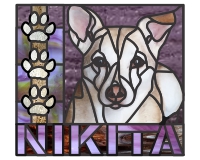 (image for) Lynee new dog (Nikita - pattern for stained glass)