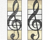 (image for) Two treble clefs