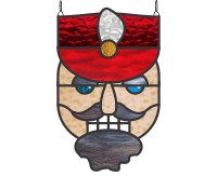 (image for) Nutcracker 1c, suncatcher, stained glass ornament pattern