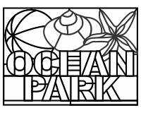 (image for) Ocean Park with starfish and shell and beach ball