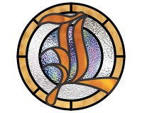 (image for) Old English "L" round pattern for stained glass