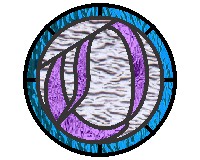 (image for) Old English "O" alphabet round for stained glass