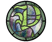 (image for) Old english "Y" round, pattern for stained glass