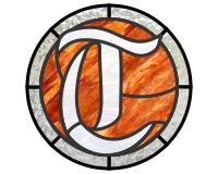 (image for) Old english "T" round, pattern for stained glass