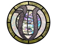(image for) Old english "V" round, pattern for stained glass