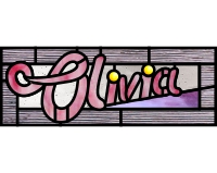 (image for) Olivia 1 stained glass pattern