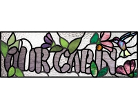 (image for) Our Cabin (transom stained glass pattern custom)
