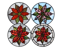(image for) Pointsettia ornament bundle