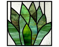 (image for) Potted plant - sansevieria fan style, square