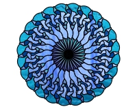 (image for) Puffer fish mandala 2