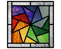 (image for) Quilt 19 - "rainbow sawblade"