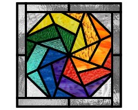 (image for) Quilt 20 - "rainbow lollipop with border"