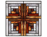 (image for) Quilt 23 - "easter cross log cabin quilt"