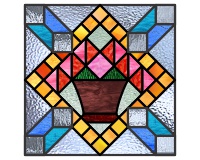 (image for) Quilt 11 - "modified flower basket"