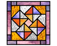 (image for) Quilt 12 - "diagonal diamonds" quilt month celebration