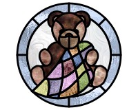 (image for) Quilt 17 - "teddy bear and quilt"