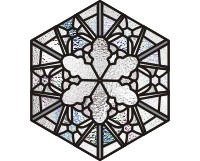 (image for) Real snowflake 7, simpler, from a real snowflake picture