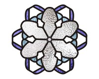 (image for) Real snowflake 7, simpler still, from real snowflake picture