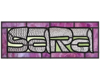 (image for) Sara (stained glass pattern for a name)
