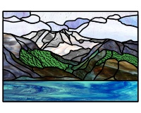 Alaska - Seward Alaska stained glass pattern (image for) Alaska - Seward Alaska stained glass pattern