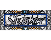 (image for) Shiver script type font pattern for stained glass