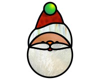 (image for) Simple santa suncatcher