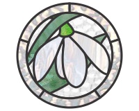 (image for) Snowdrop flower, super simple round