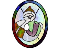 (image for) Alphabet snowman "J"