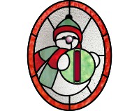 (image for) Alphabet snowman "O" var 1