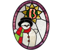 Alphabet snowman star "B" (image for) Alphabet snowman star "B"